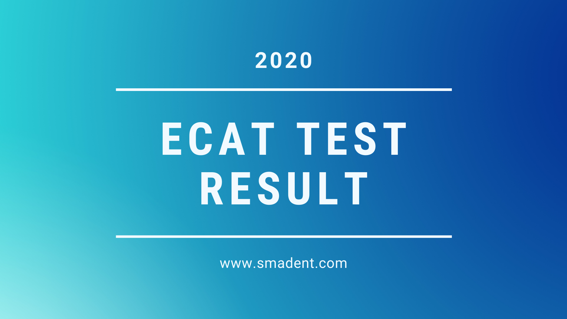 ECAT Test Result 2022